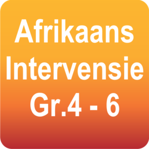 AFRIKAANS intervensie werkkaarte - Gr.4 - 6
