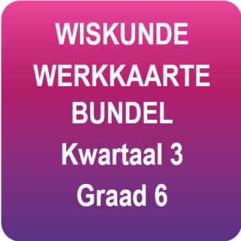 WISKUNDE werkkaart boekie - Gr.6 Kwartaal 3