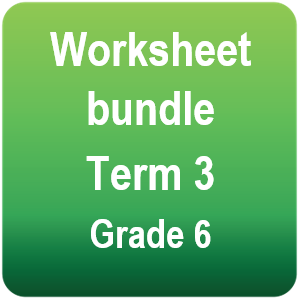 Mathematics worksheet booklet - Term 3 - Grade 6