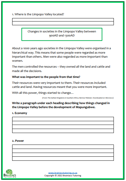 History - Grade 6 - Term 1 - Image 3