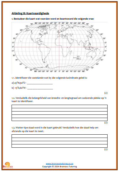 Gr.6 Geografie eksamen - Kwartaal 2 - Image 3