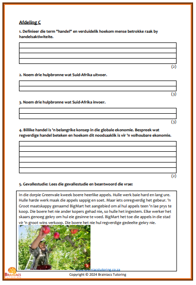 Gr.6 Geografie eksamen - Kwartaal 2 - Image 5